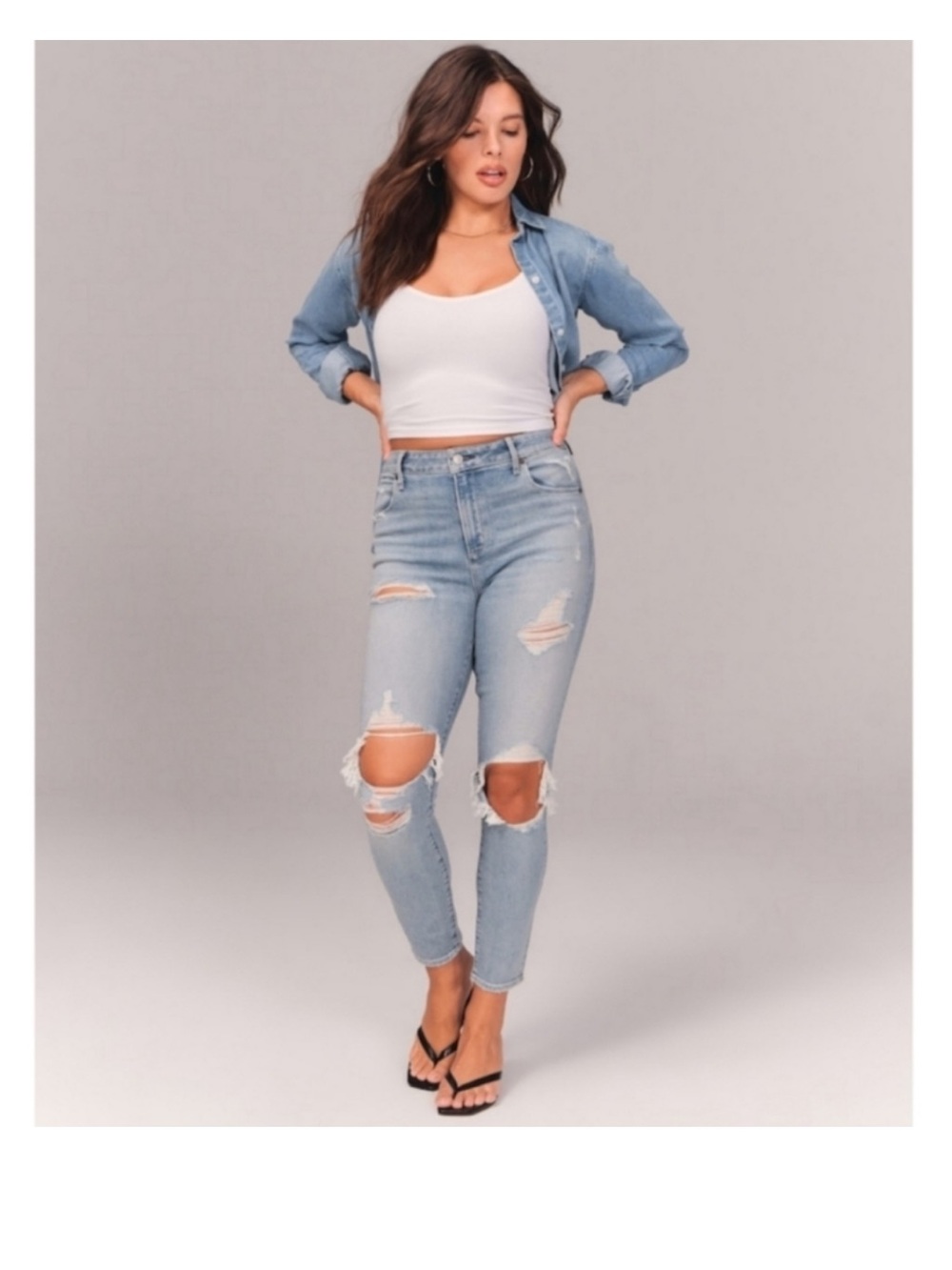 Abercrombie & Fitch High Rise Super Skinny Ankle Jeans size 4